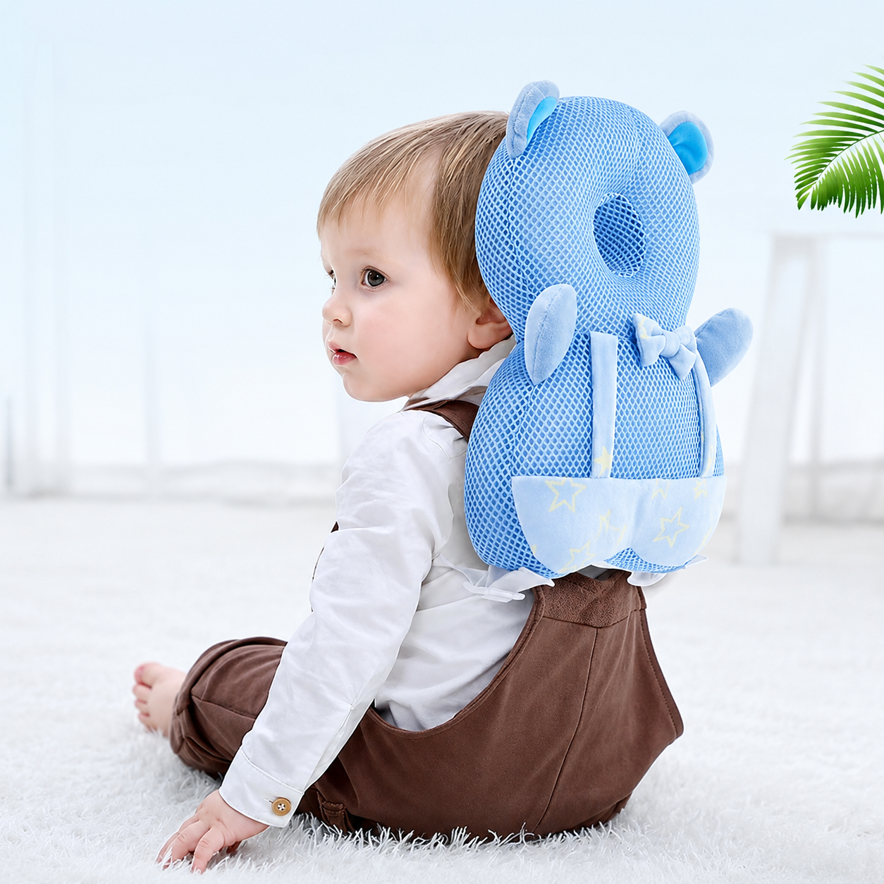 Almohada protectora para la cabeza y la espalda de bebés