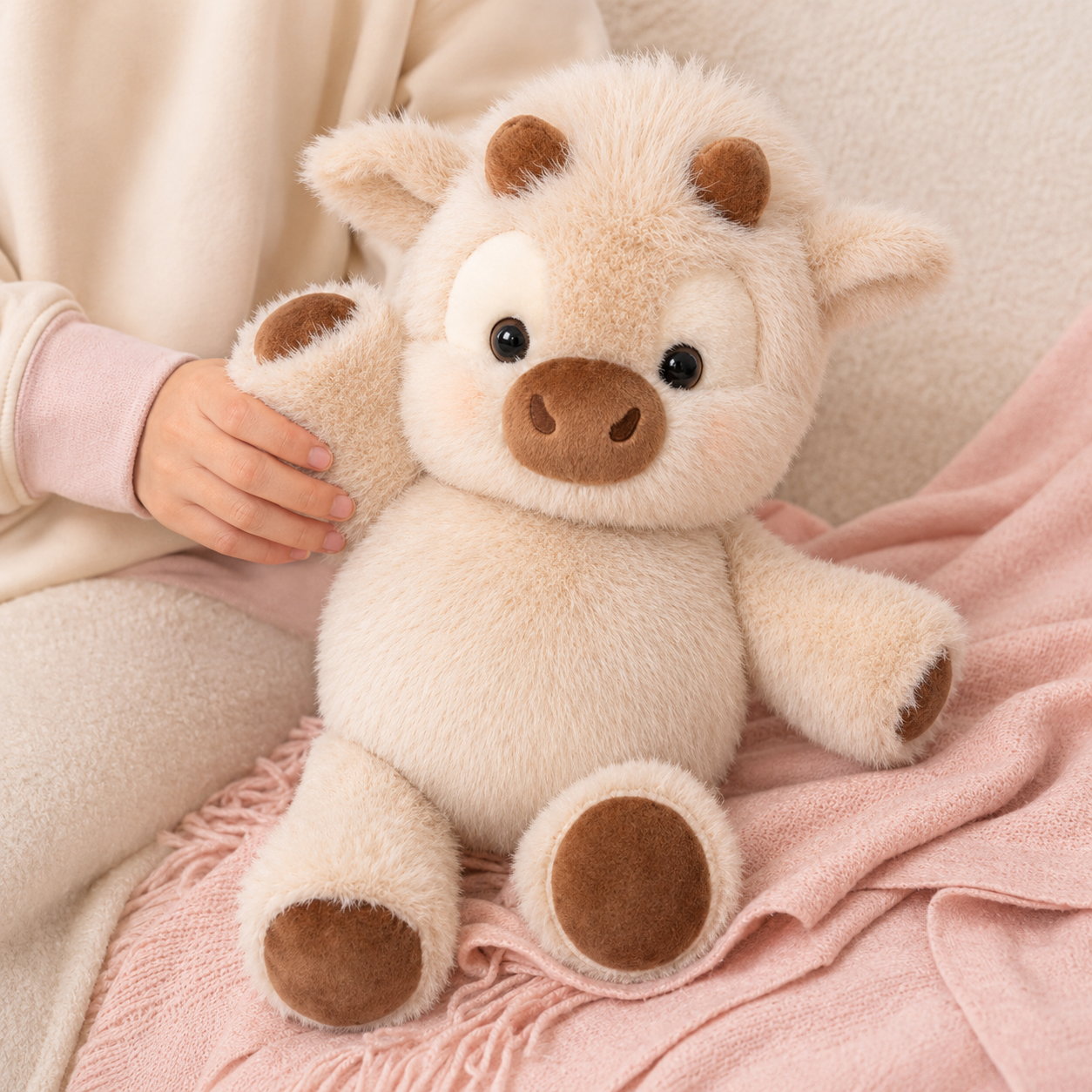 Adorable Peluche de Vaca Highland