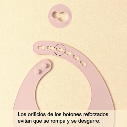 Babero Infantil de Silicona Impermeable para Bebés