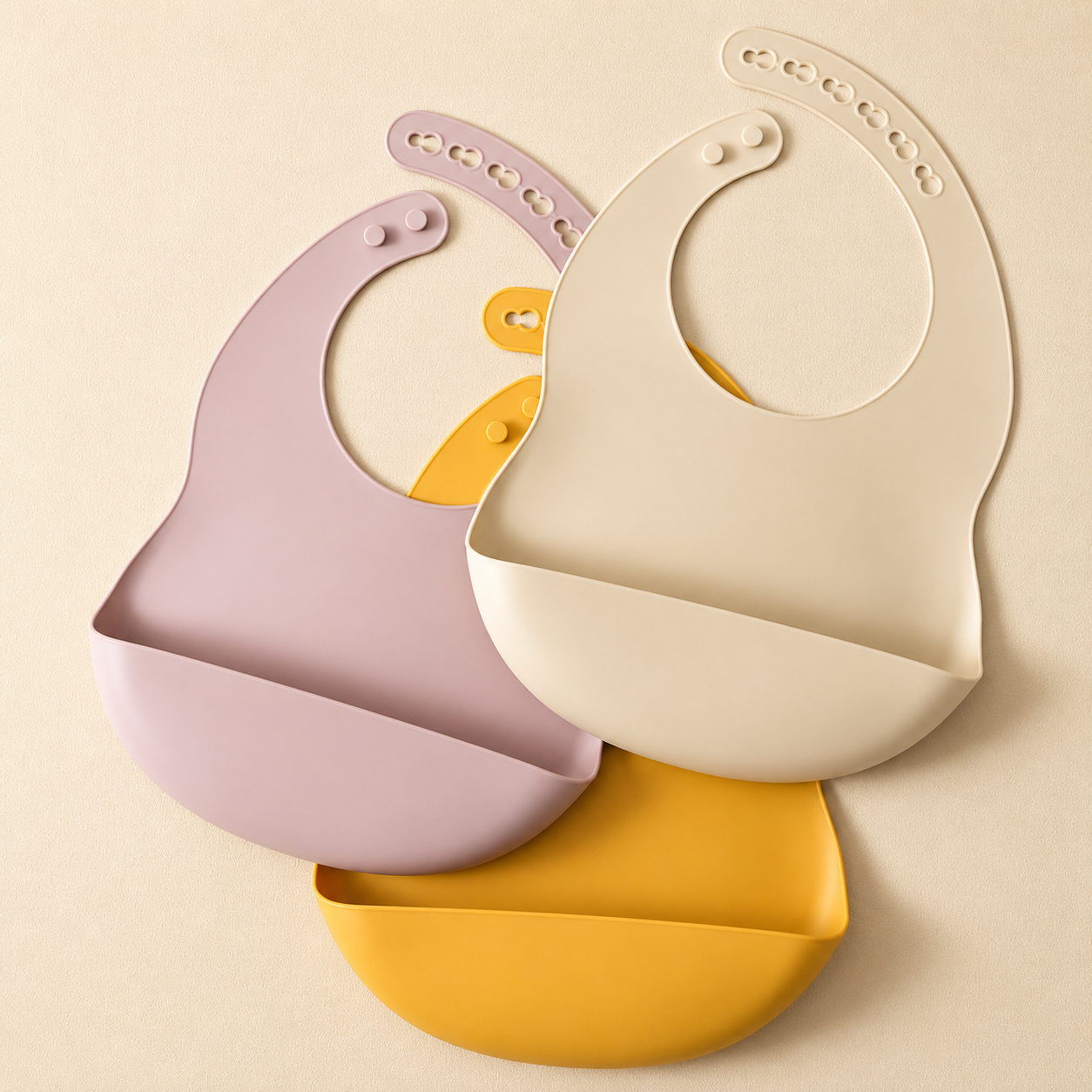 Babero Infantil de Silicona Impermeable para Bebés
