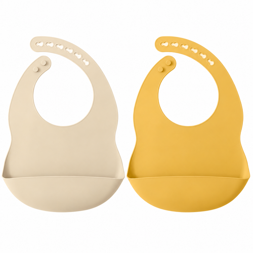 Babero Infantil de Silicona Impermeable para Bebés