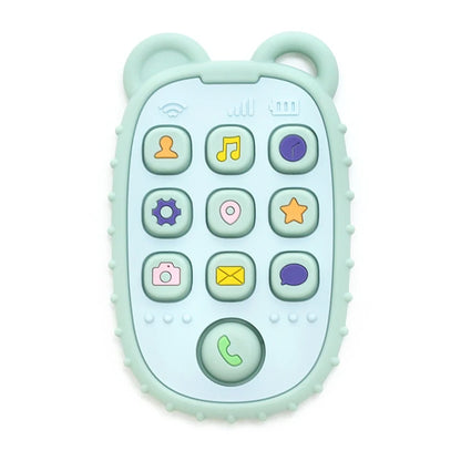 Mordedor de silicona para bebés en forma de celular