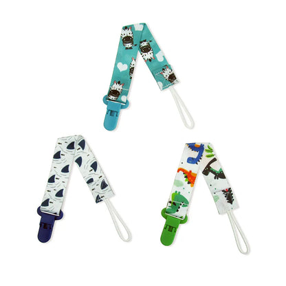 Kit con 3 Sujetachupetes Personalizados para Bebé