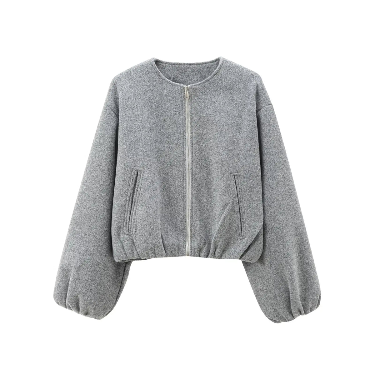 Urban Cozy – Women’s Cropped Bomber Jacket