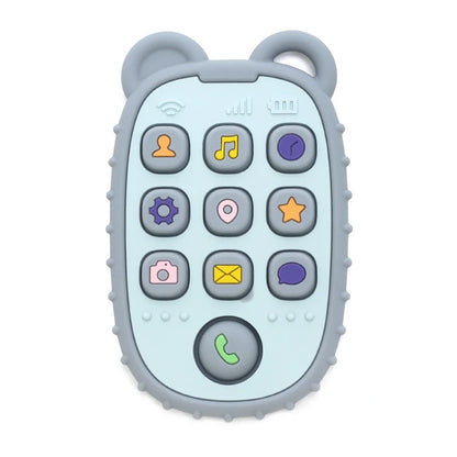 Mordedor de silicona para bebés en forma de celular