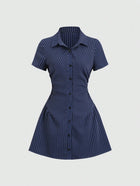 Bella Bloom – Women’s Mini Dress with Puff Sleeves