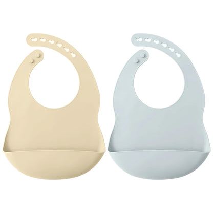 Babero Infantil de Silicona Impermeable para Bebés