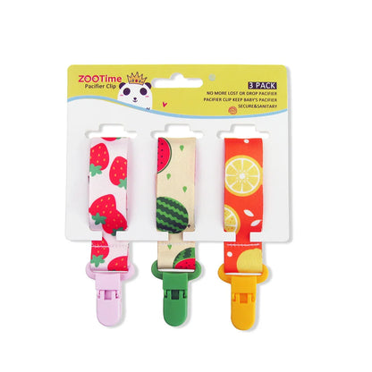 Kit con 3 Sujetachupetes Personalizados para Bebé