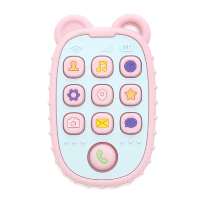 Mordedor de silicona para bebés en forma de celular