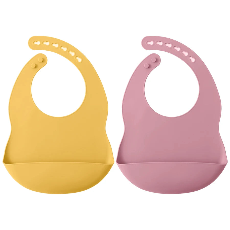 Babero Infantil de Silicona Impermeable para Bebés
