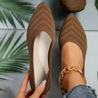 Women's Pointed-Toe Knitted Flats