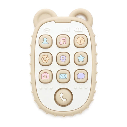 Mordedor de silicona para bebés en forma de celular