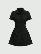 Bella Bloom – Women’s Mini Dress with Puff Sleeves