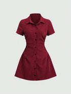 Bella Bloom – Women’s Mini Dress with Puff Sleeves