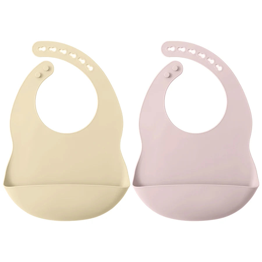 Babero Infantil de Silicona Impermeable para Bebés
