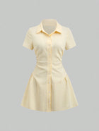 Bella Bloom – Women’s Mini Dress with Puff Sleeves