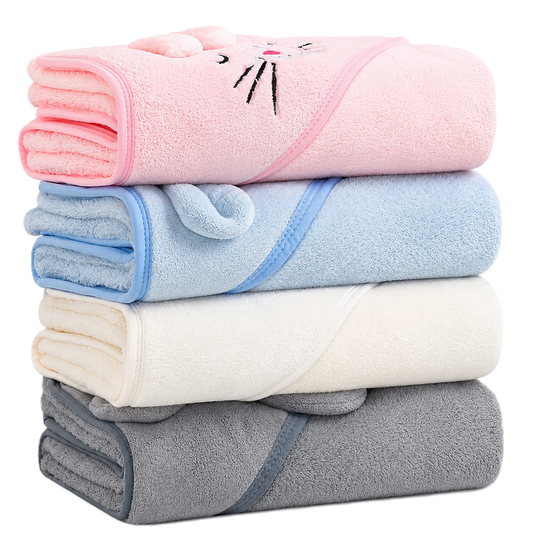 Toalla de Baño Infantil con Capucha – Suave, Cálida y Súper Tierna