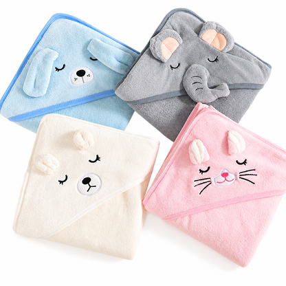 Toalla de Baño Infantil con Capucha – Suave, Cálida y Súper Tierna