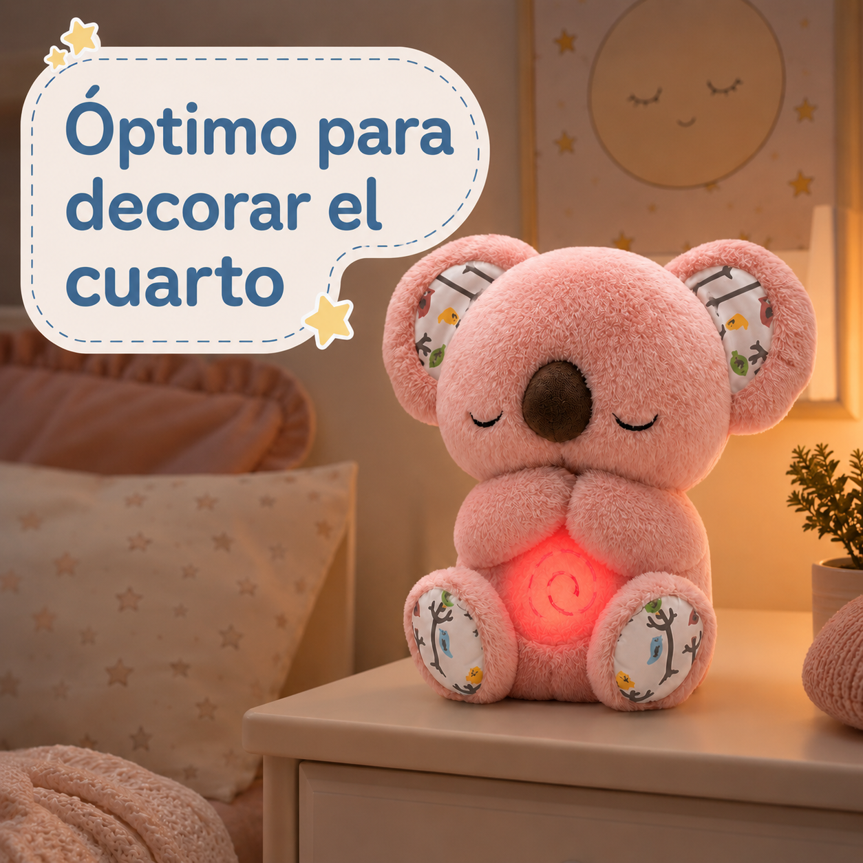 Peluche con música relajante