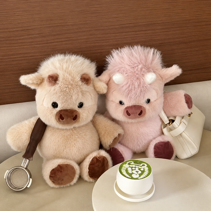 Adorable Peluche de Vaca Highland