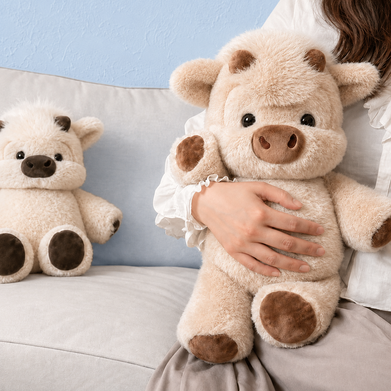 Adorable Peluche de Vaca Highland