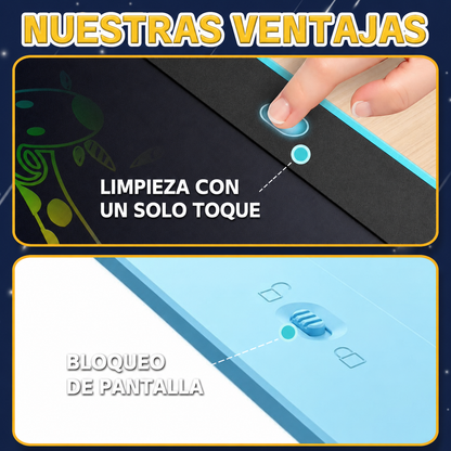 Tableta LCD infantil reutilizable para dibujo y escritura