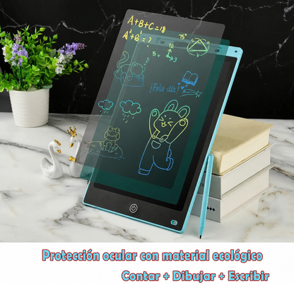Tableta LCD infantil reutilizable para dibujo y escritura